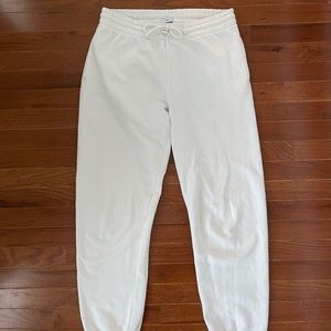 Aritzia White Track Pants